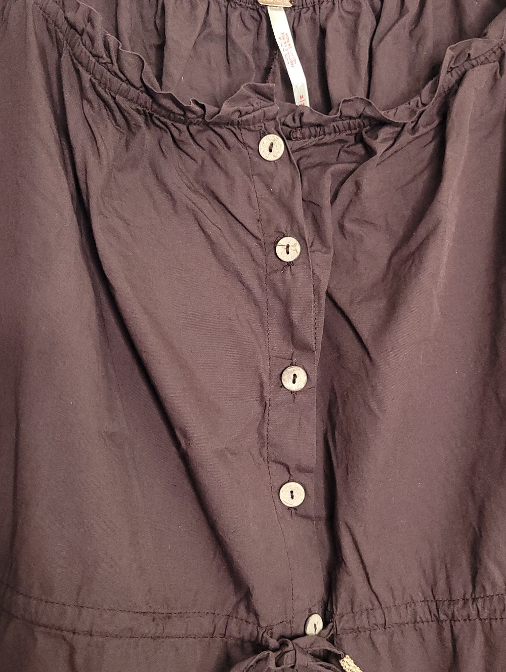 FREE PEOPLE Women's A Sight For Sore Eyes Brown Romper MEDIUM - Picture 6 of 12